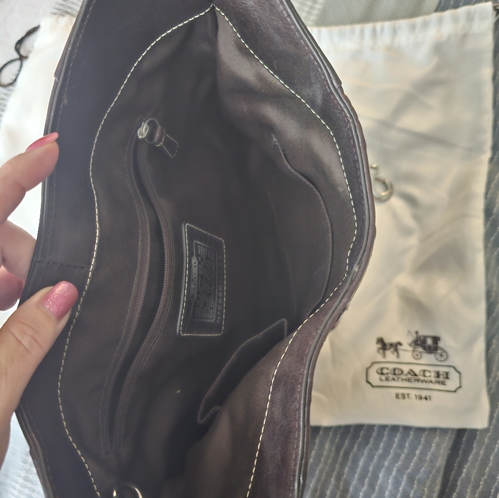 Coach Over The Shoulder Bag Hampton Python - image 5